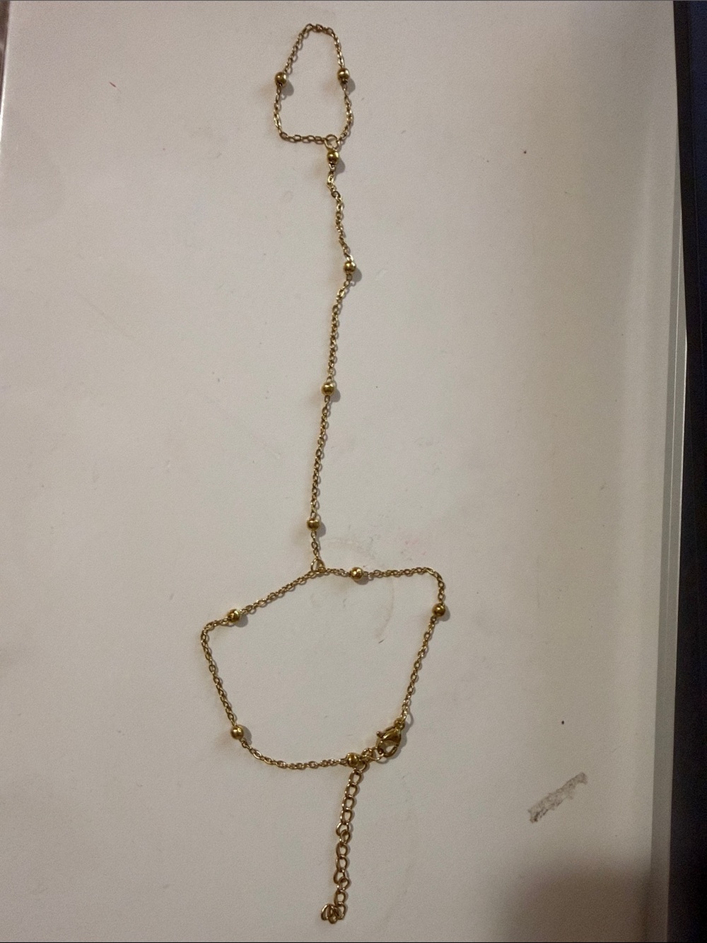 Delicate Gold Beaded Body Chain - Women's Jewelry